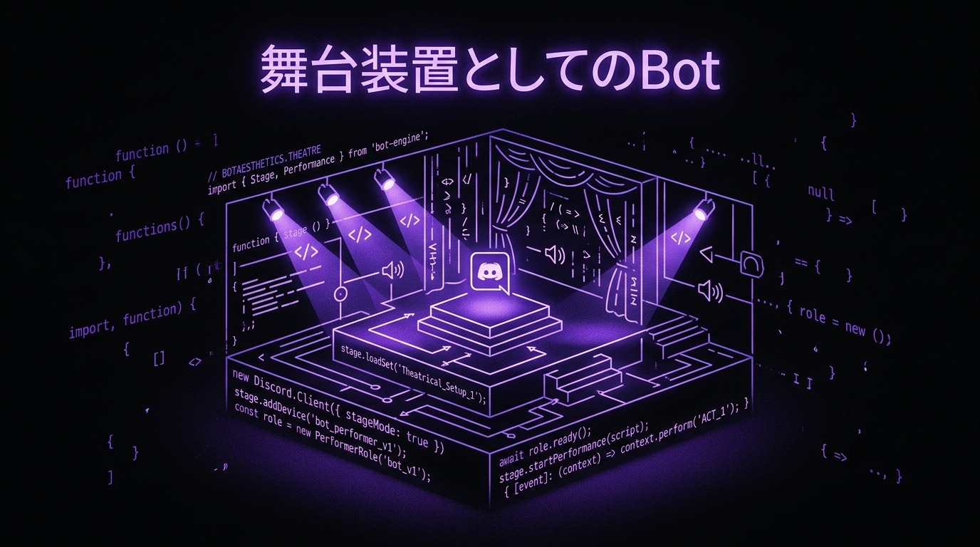 Discord Botを「舞台装置」として再定義