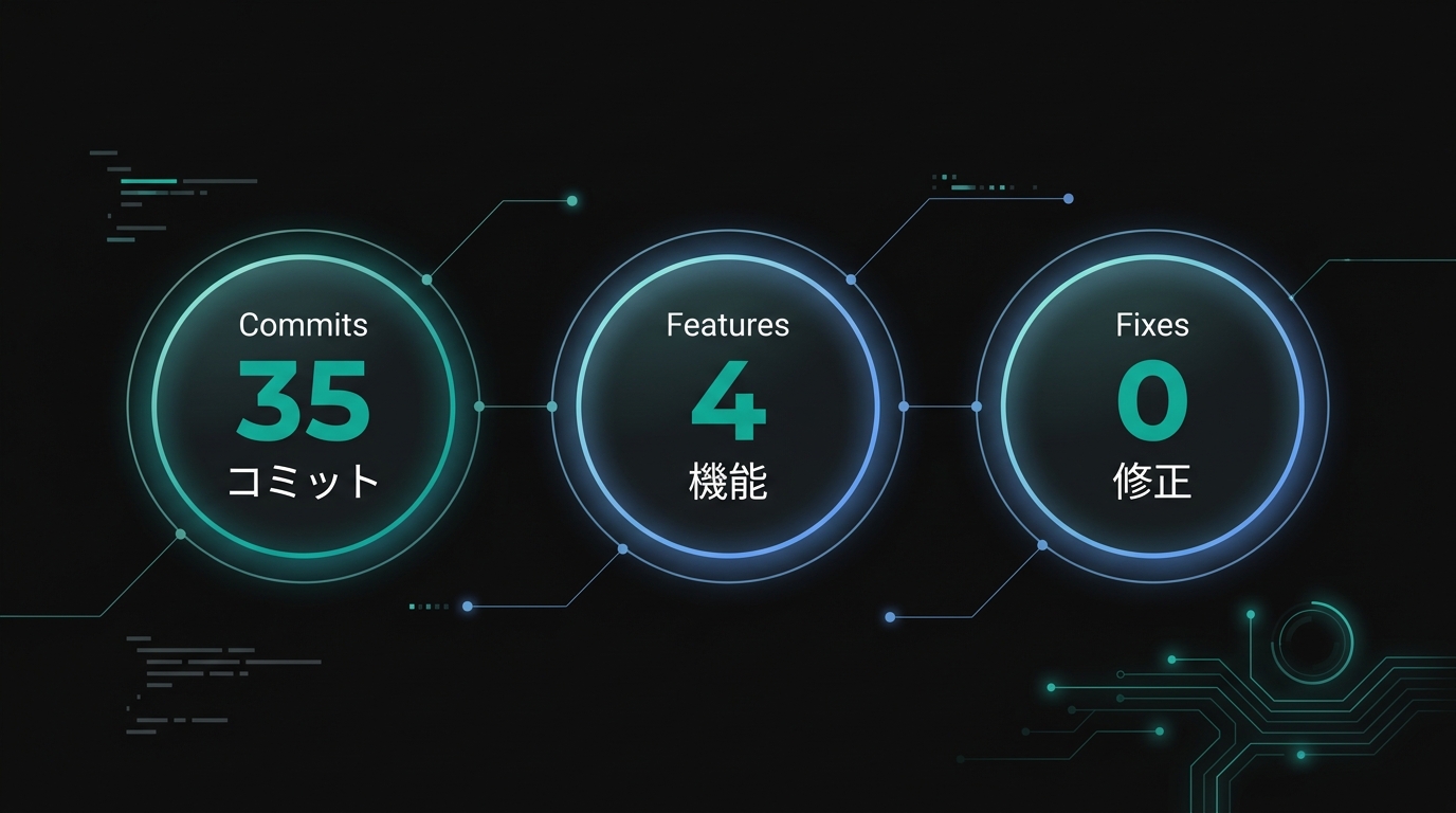 本日の開発スタッツ