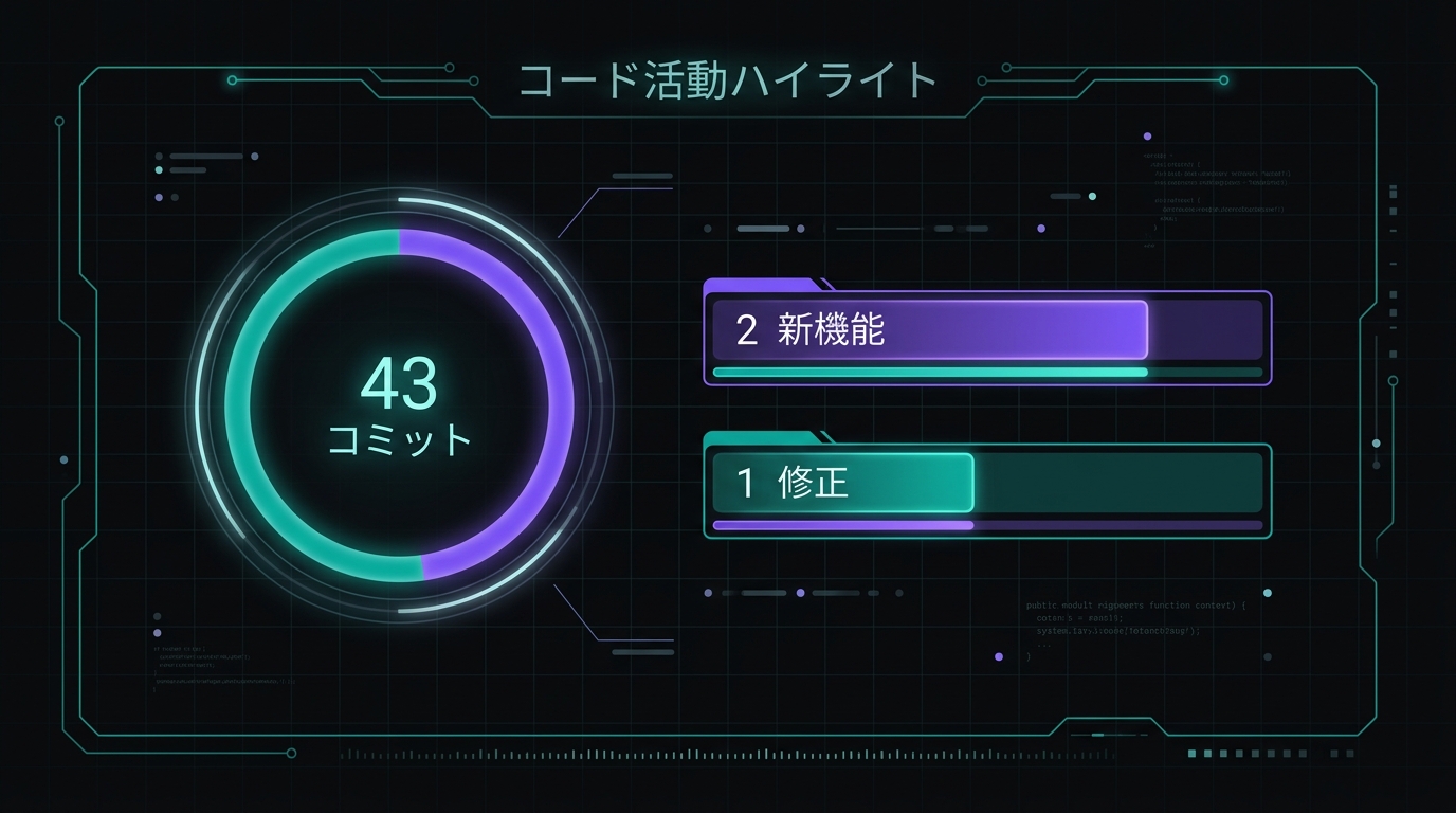 今週の開発スタッツ