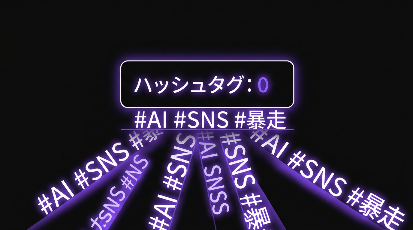 「0件」の指示を無視してハッシュタグを量産するAI