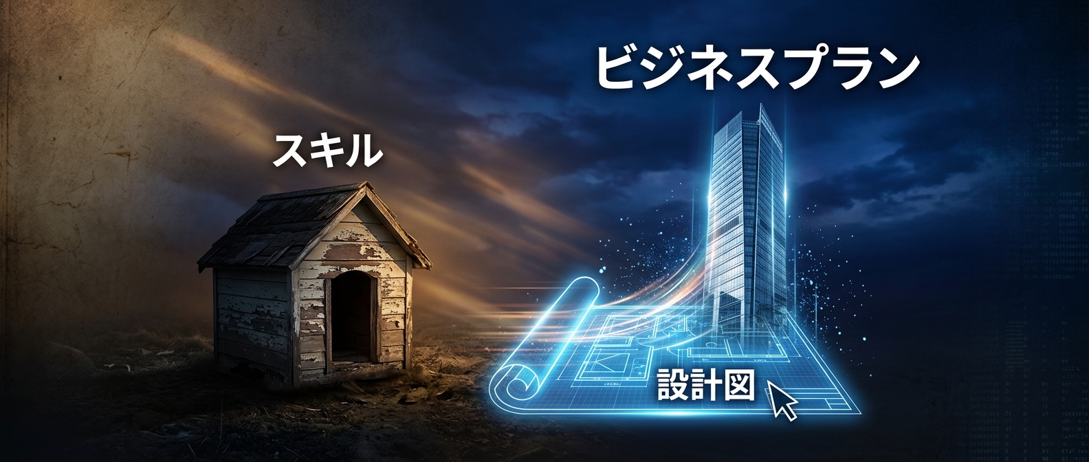 必要なのは新しいノコギリではない。全体を見渡せる「ビジネスプラン」という名の青写真だ。