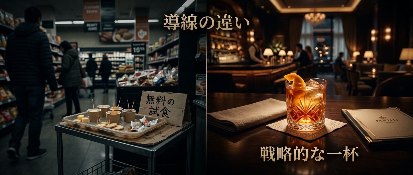 試食コーナーの店員から、高級レストランの支配人へ。