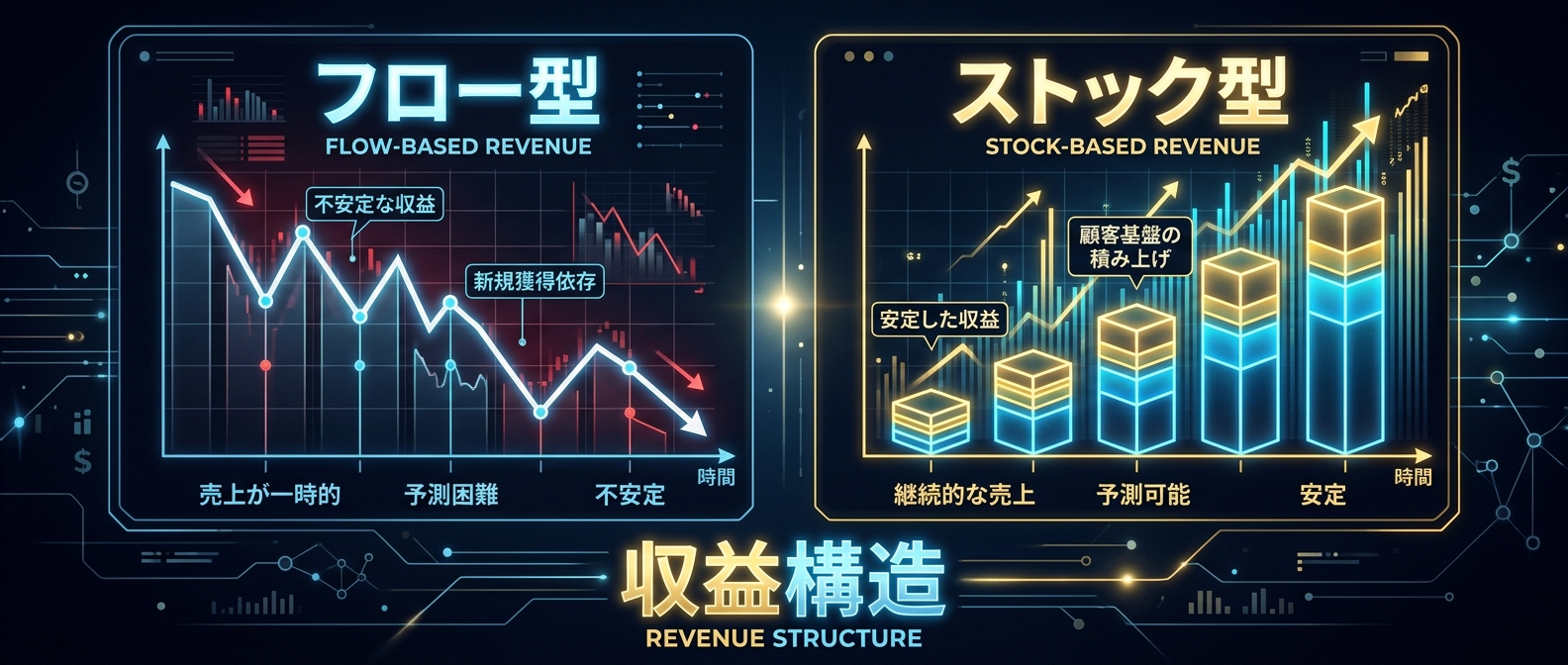 数を追うだけの脆い収益と、質を高めて積み上がる資産の差。