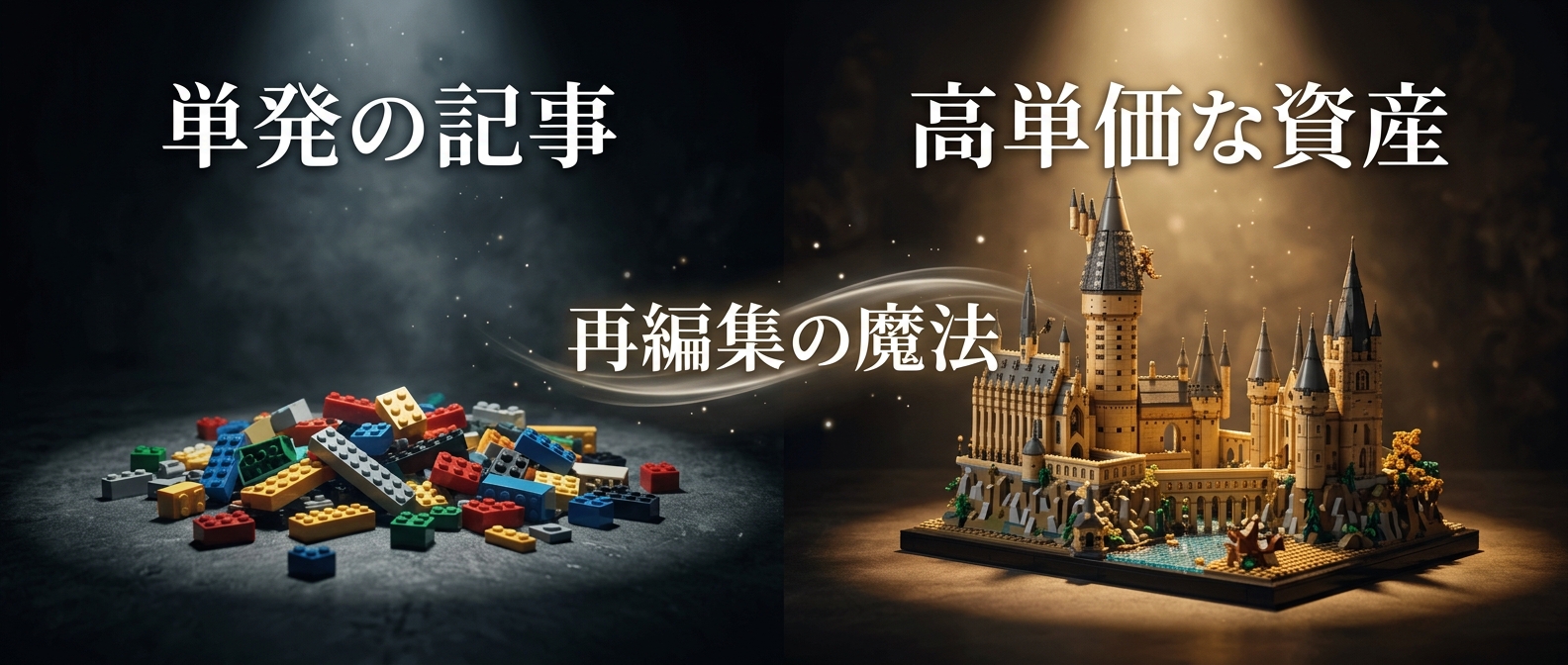 バラバラのブロックを「価値ある城」に組み立て直す