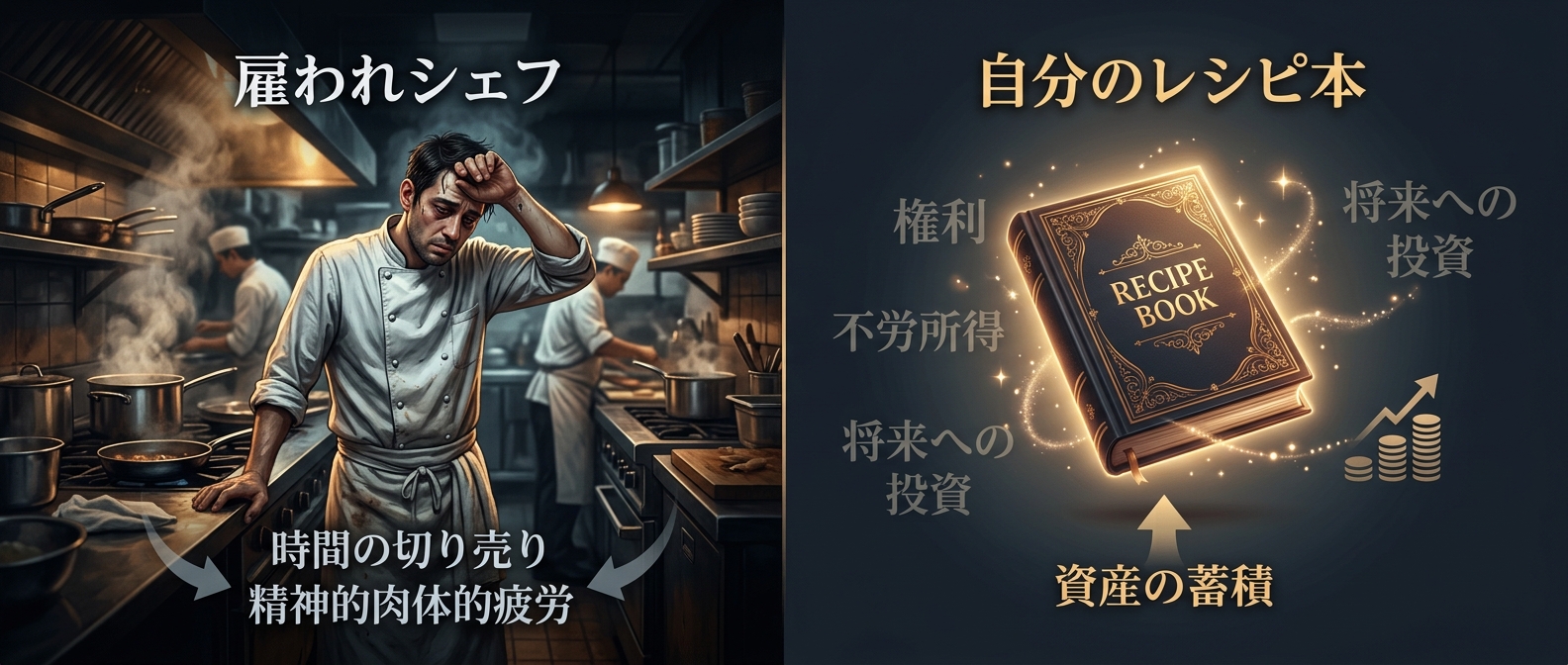 平日は会社の環境で実験し、週末に「自分のレシピ本」を書き溜める。