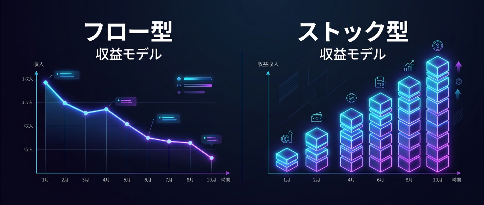 自分が動かなければ収入が生まれない「綱引き」からの脱却。