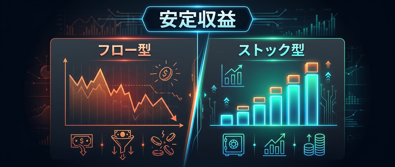 走り続けなければ死ぬ「フロー」から、ダムに水が貯まるような「ストック」へ。