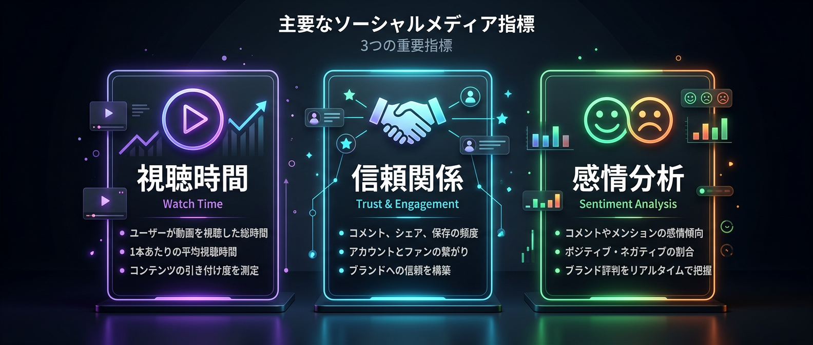 各プラットフォームで重視すべき本質的な質的指標