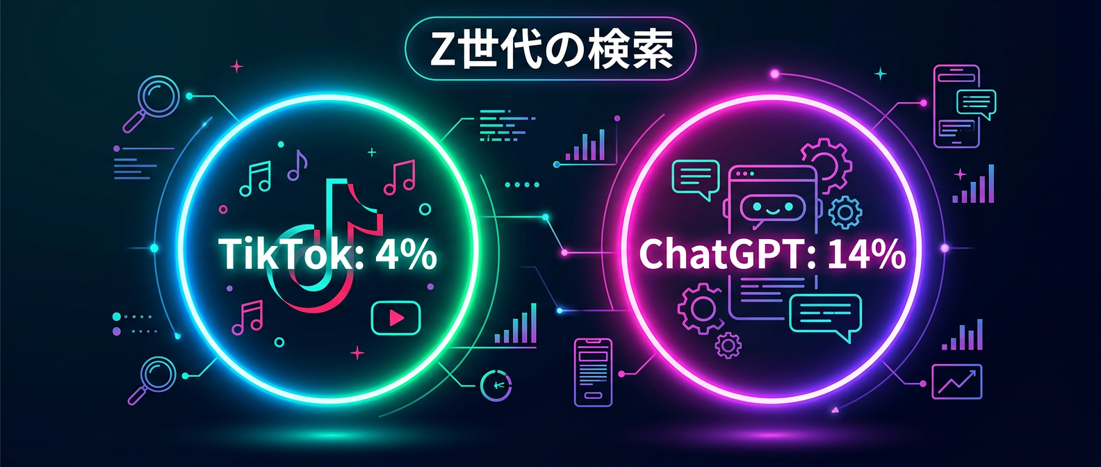 Z世代の検索選好度はTikTokからChatGPTへシフト
