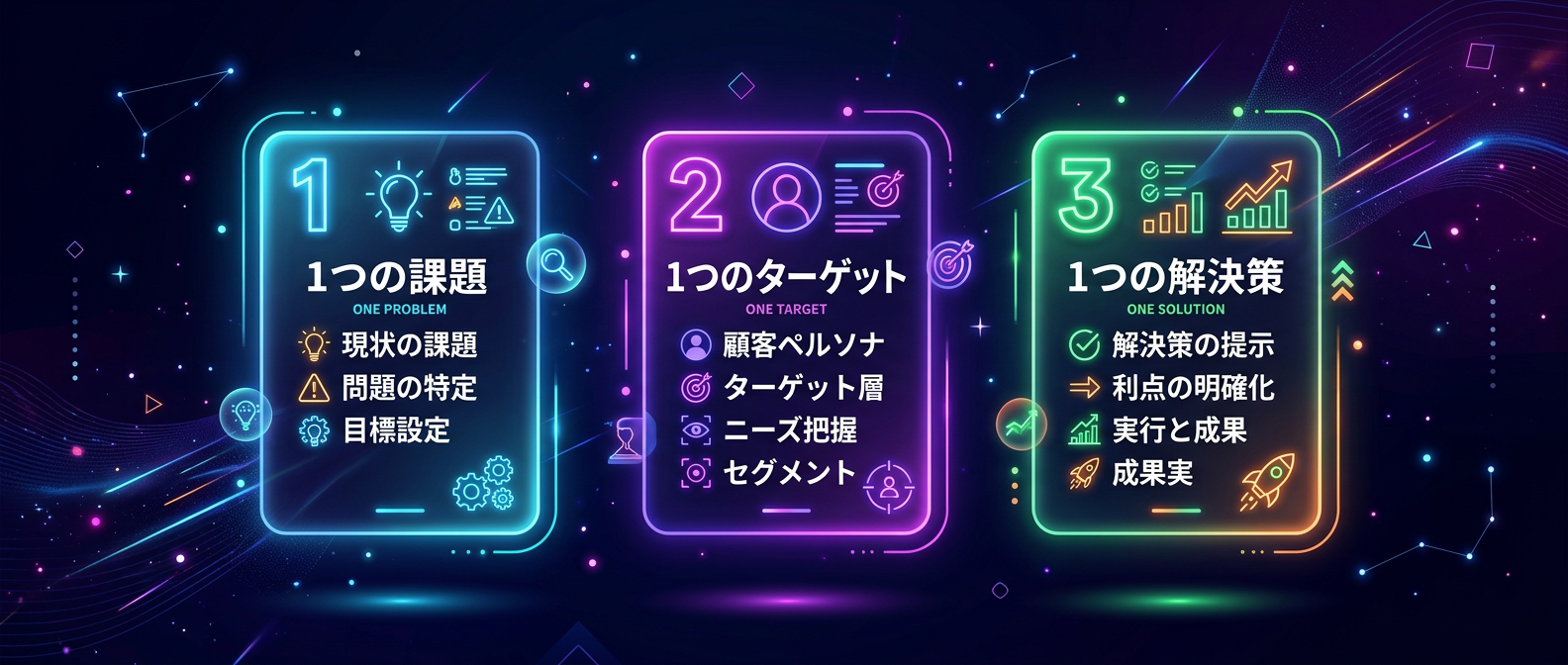 15秒動画の構成は「1つの課題・ターゲット・解決策」に極限まで絞り込む