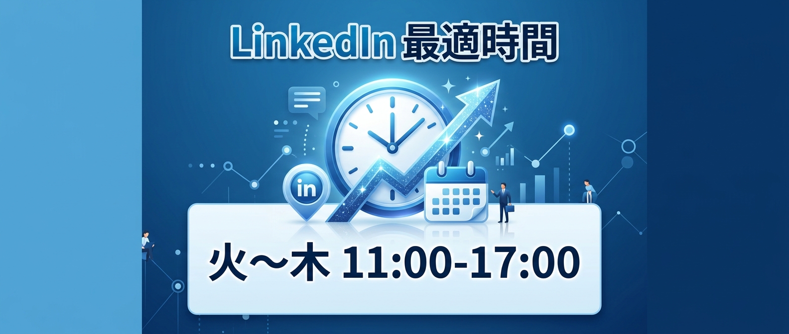 LinkedInの最適な投稿時間帯