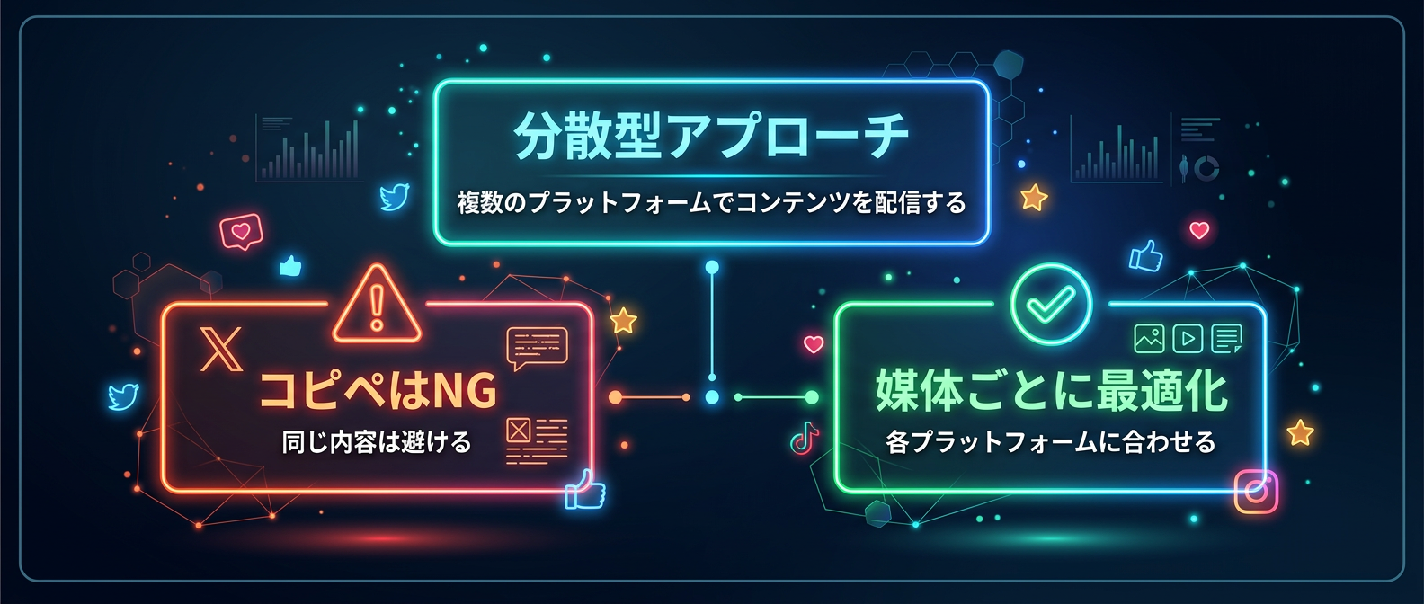 コピペを避けて媒体ごとに最適化するアプローチ