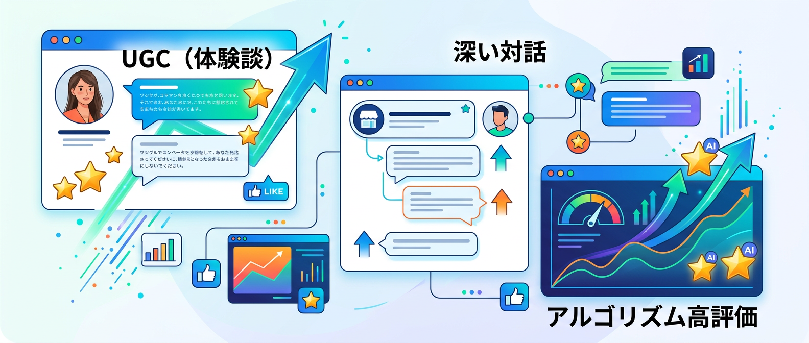 ユーザーのリアルな声（UGC）と対話がアルゴリズムの評価を高める