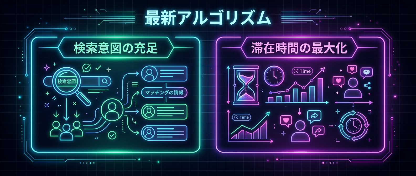 最新アルゴリズムが重視する2つのポイント