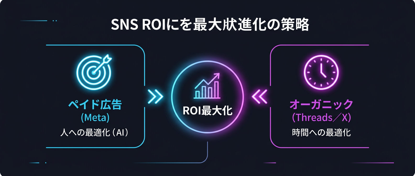 ペイドの「人」への最適化とオーガニックの「時間」への最適化を掛け合わせたROI最大化戦略