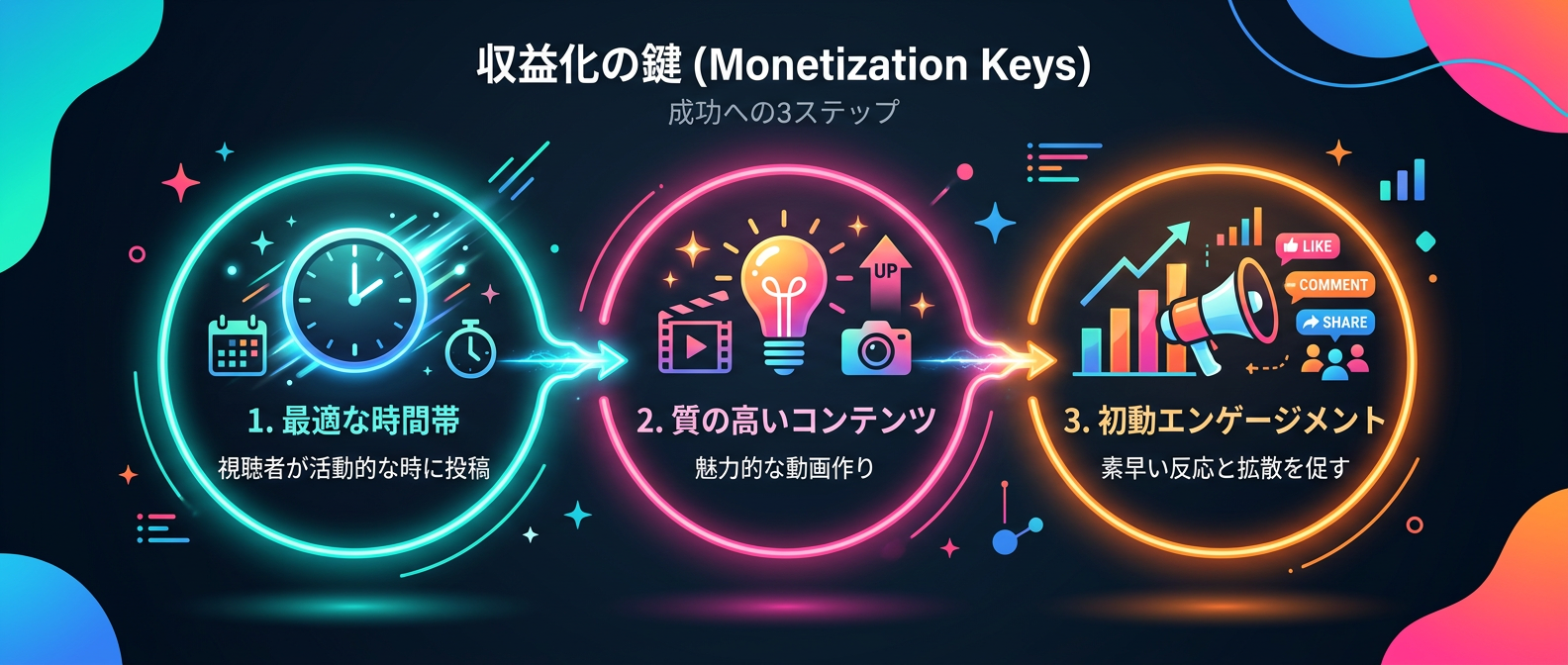 収益化を成功に導く3つの重要要素