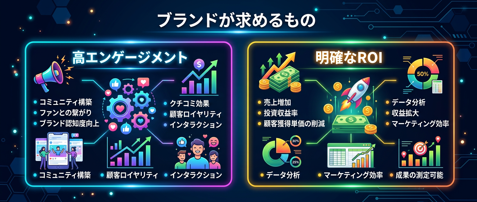 ブランドがインフルエンサーに求める2つの要素