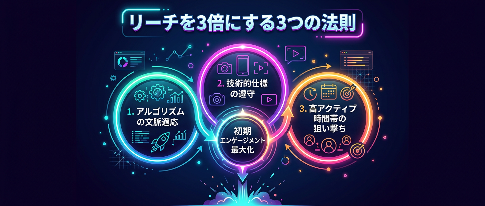 リーチを最大化する3つの基本法則