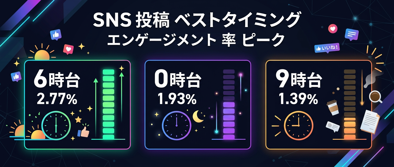 テキストSNSでエンゲージメントが高まるゴールデンタイム