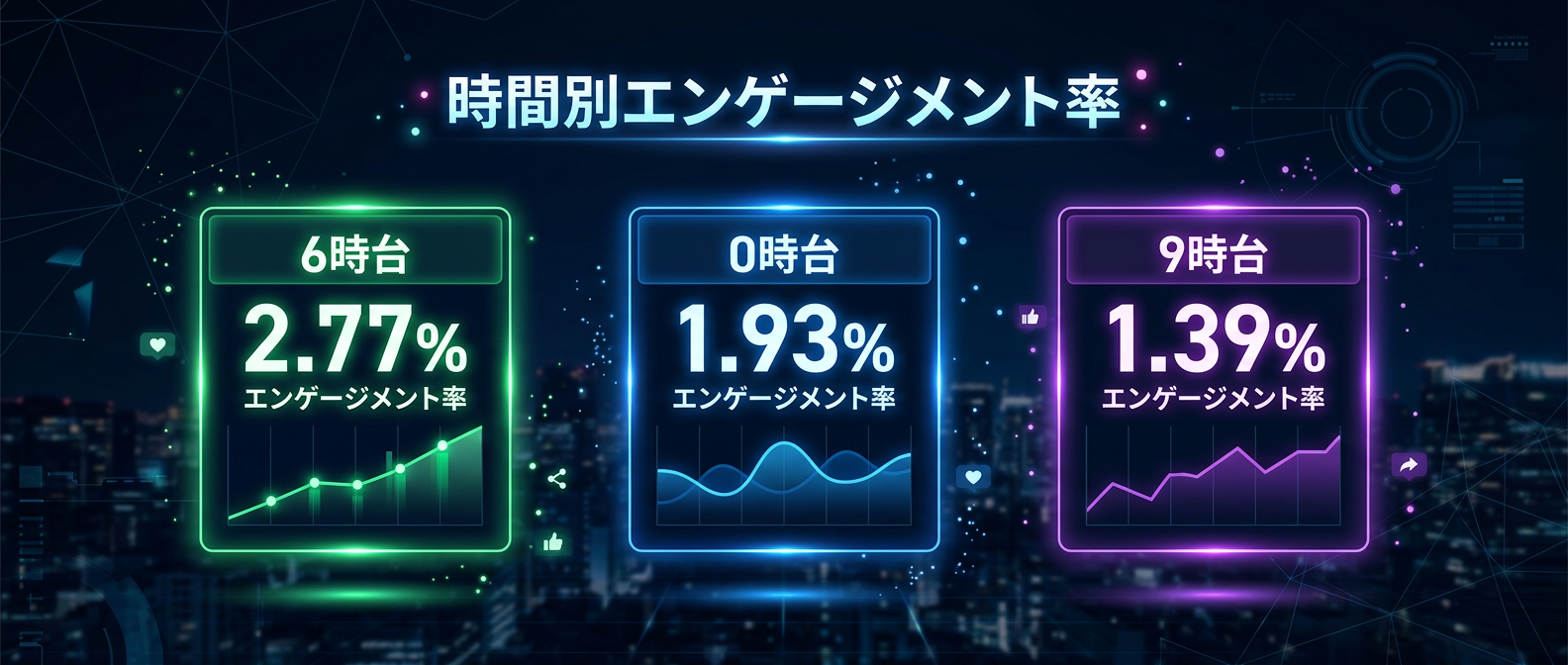 競合が少なくエンゲージメントが高まる「ニッチな時間帯」トップ3