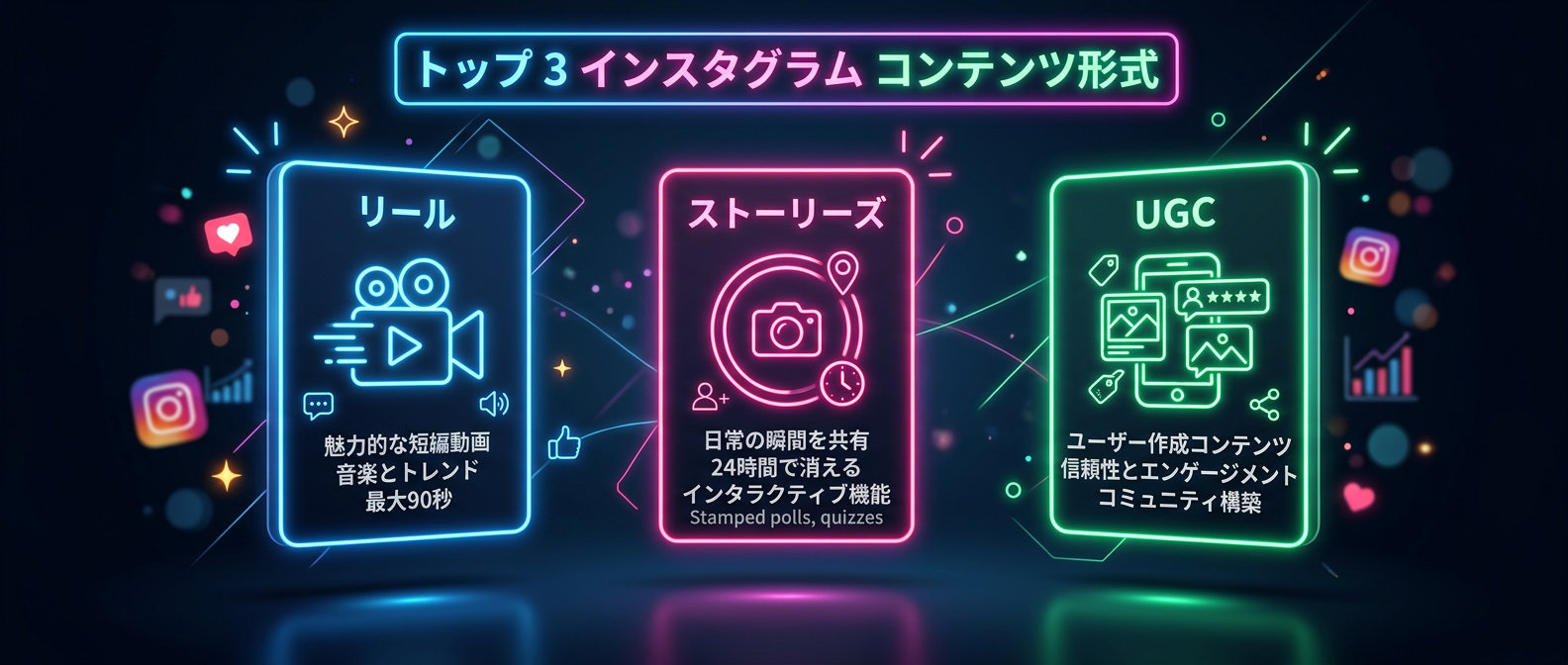 2026年のInstagramで必須の3大コンテンツ