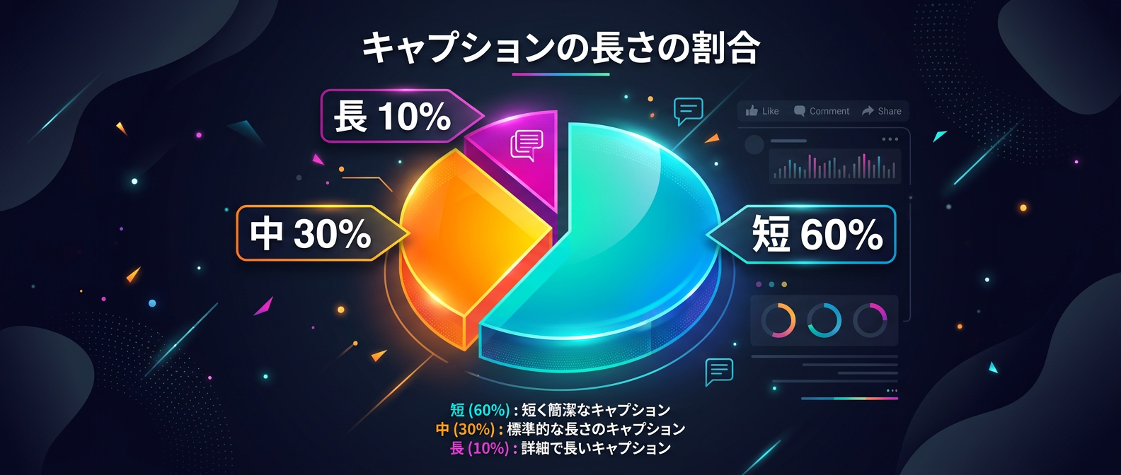 目的に合わせたキャプション長さの黄金比
