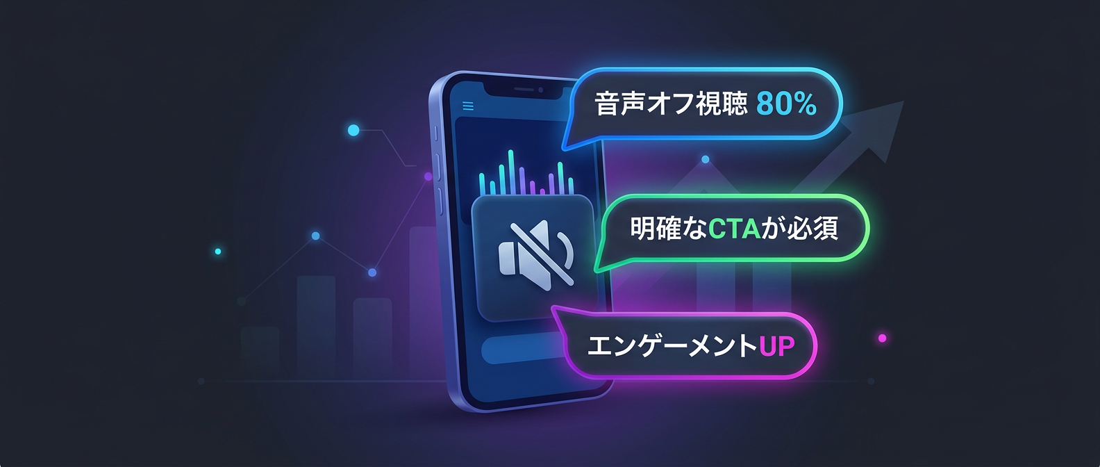 音声オフ視聴への対応とCTAの重要性