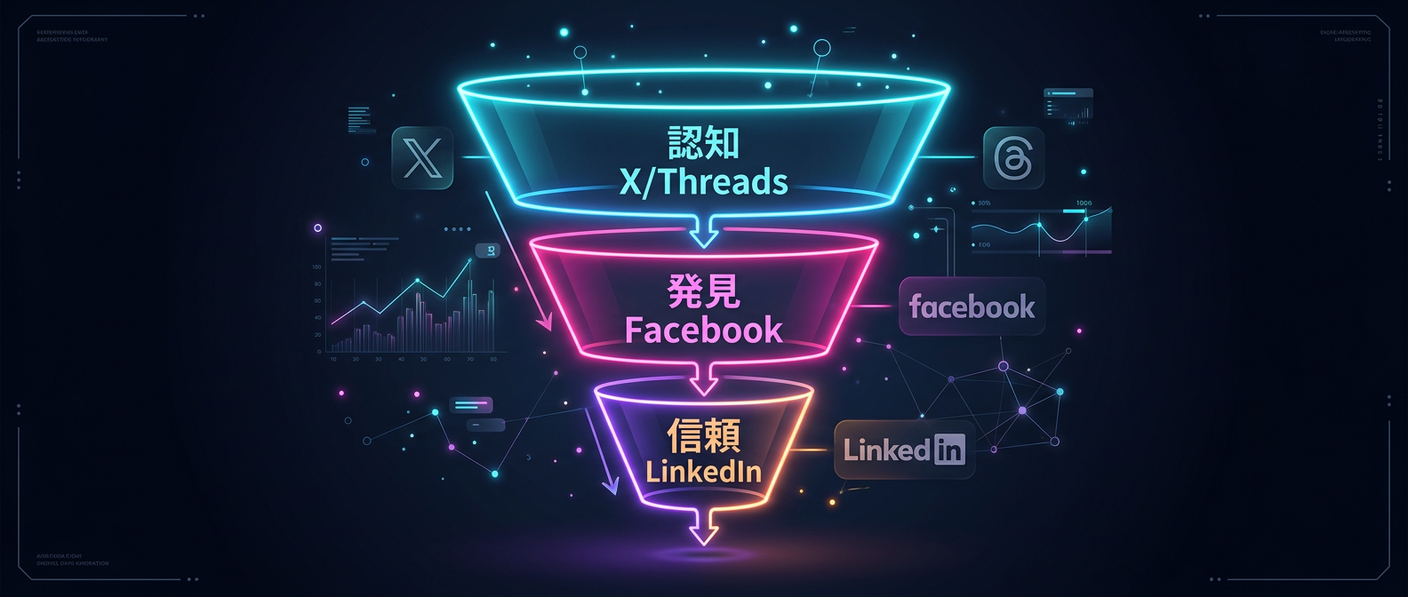 プラットフォームの特性を活かしたマーケティングファネル