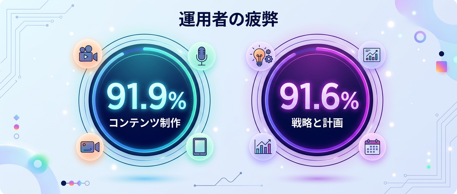 9割以上の運用者が日々の作業に疲弊している