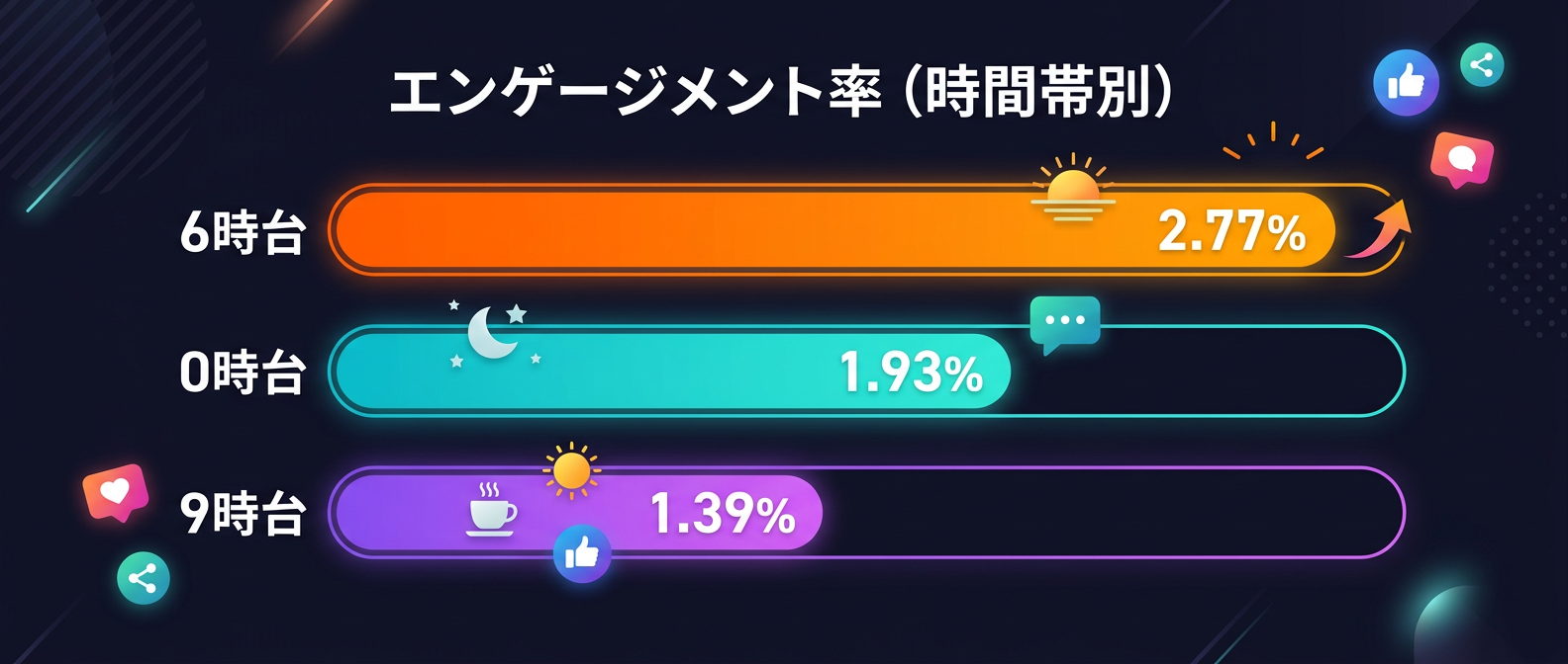 早朝・深夜のオフピーク時がエンゲージメントを高める
