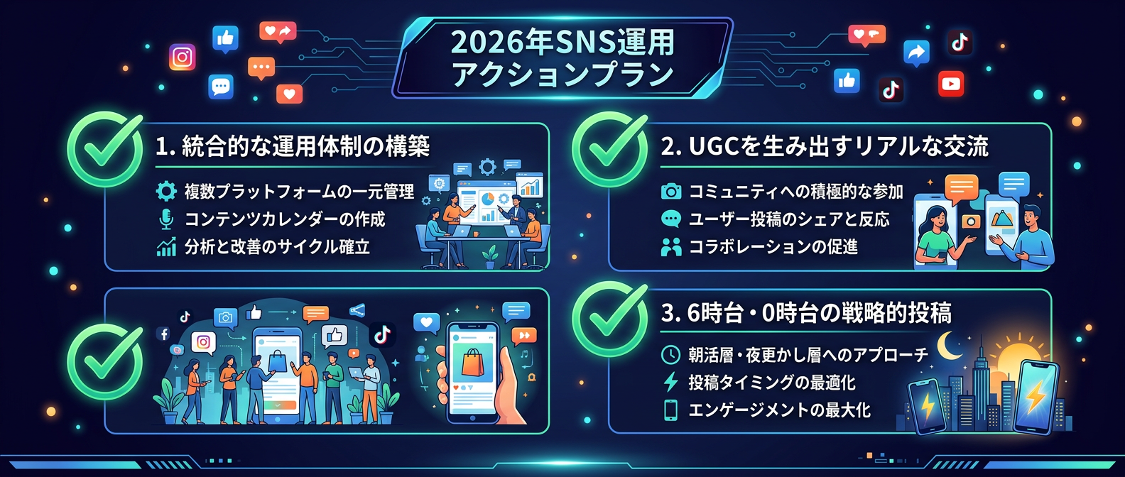 2026年SNS運用のための3つのアクションプラン