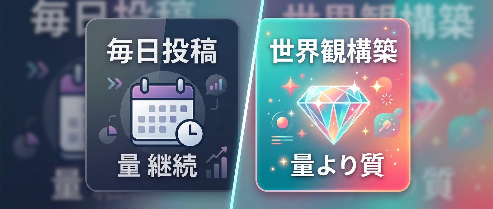 「毎日投稿」から「世界観構築」へのシフト