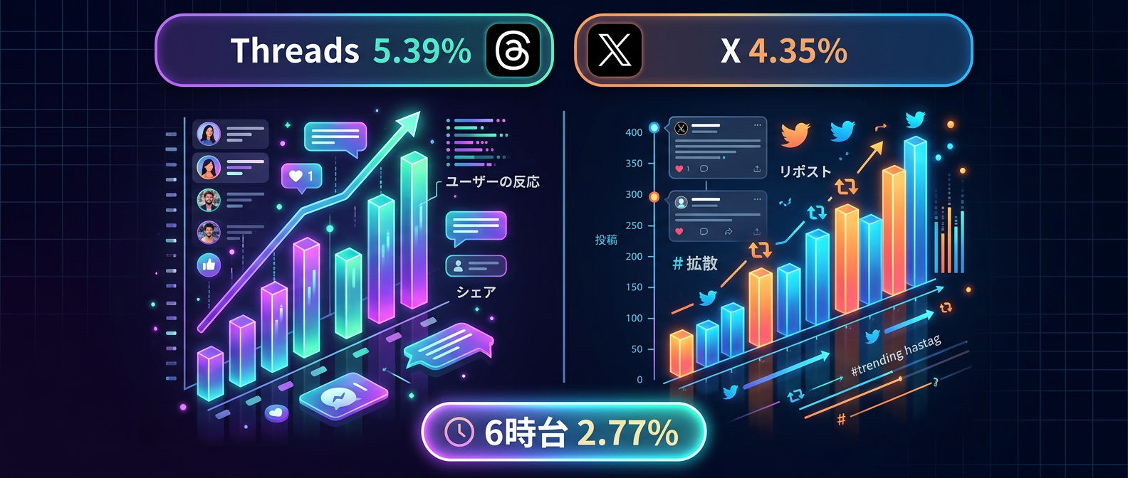 データから見るプラットフォーム別・時間帯別のエンゲージメント率