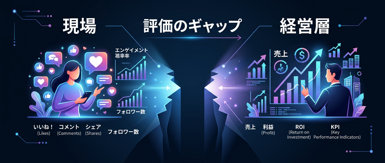現場と経営層に存在する評価基準のギャップ