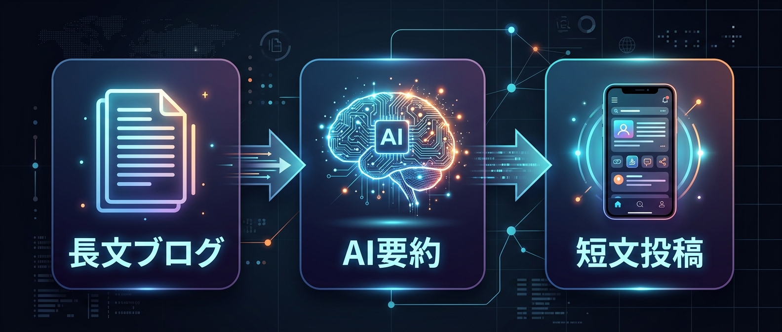 AIを活用した既存コンテンツの再利用プロセス