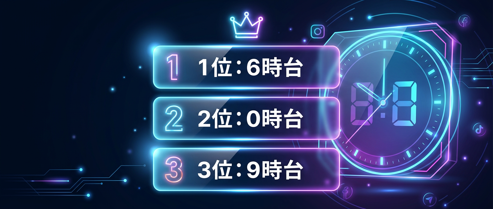 データから導き出された最適な投稿時間帯ランキング