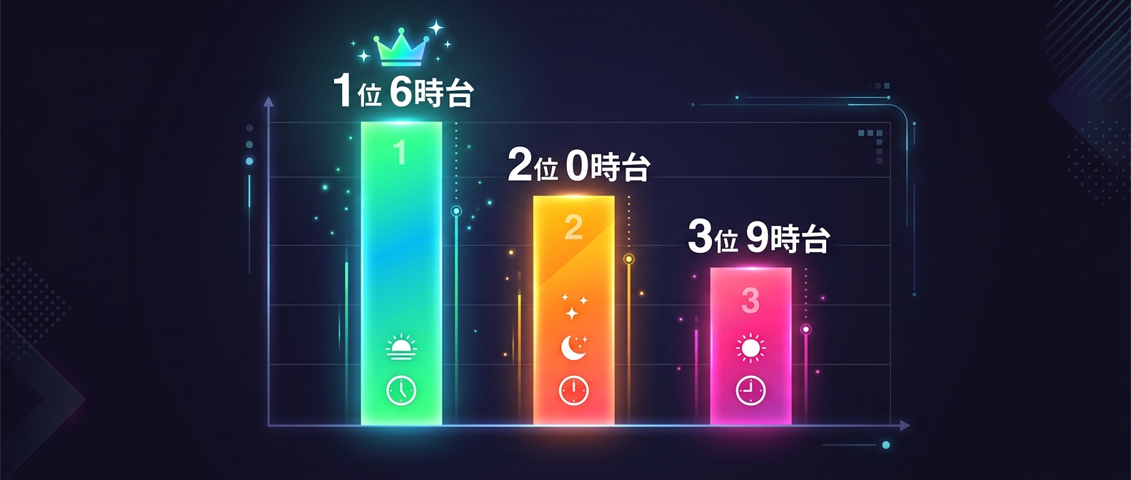 エンゲージメント率が高まるゴールデンタイム