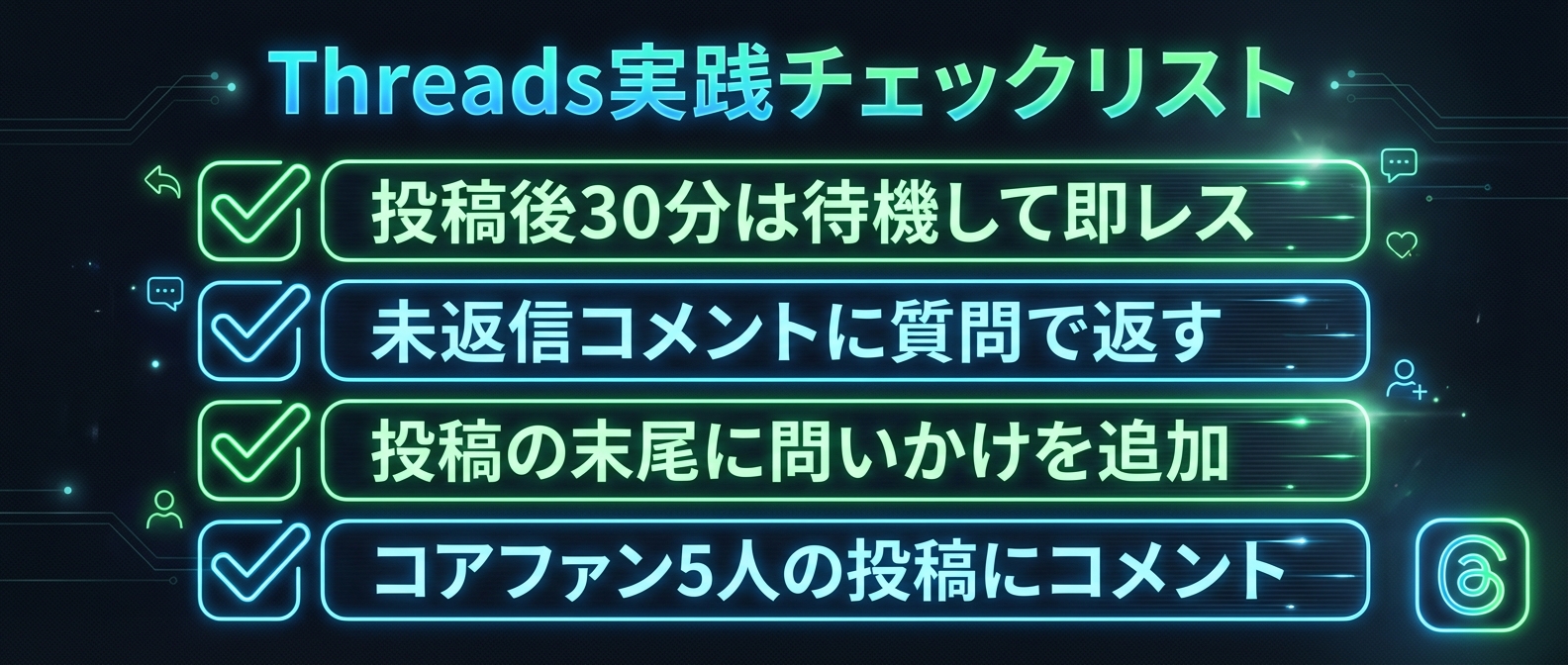 今日から使えるThreads実践チェックリスト