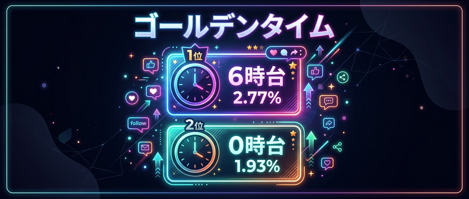 Threadsで最も反応が得られるゴールデンタイム（ThreadPost調べ）