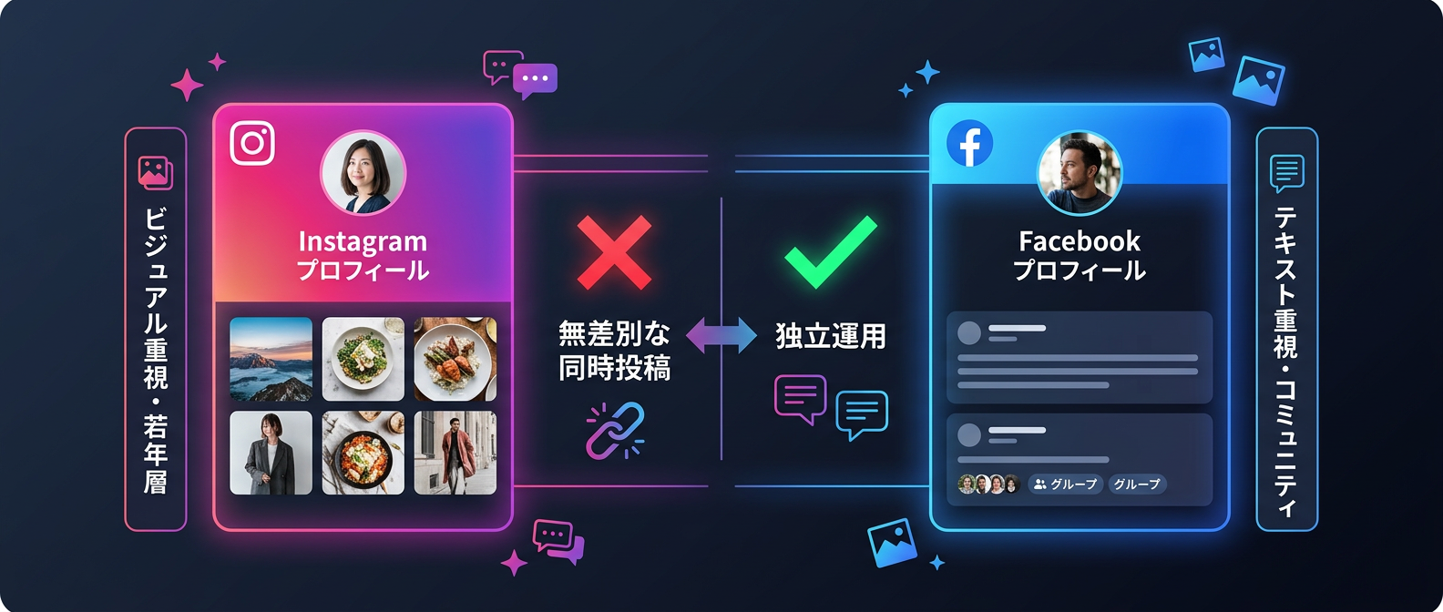 FacebookとInstagramのオーディエンス特性の違いと独立運用の重要性