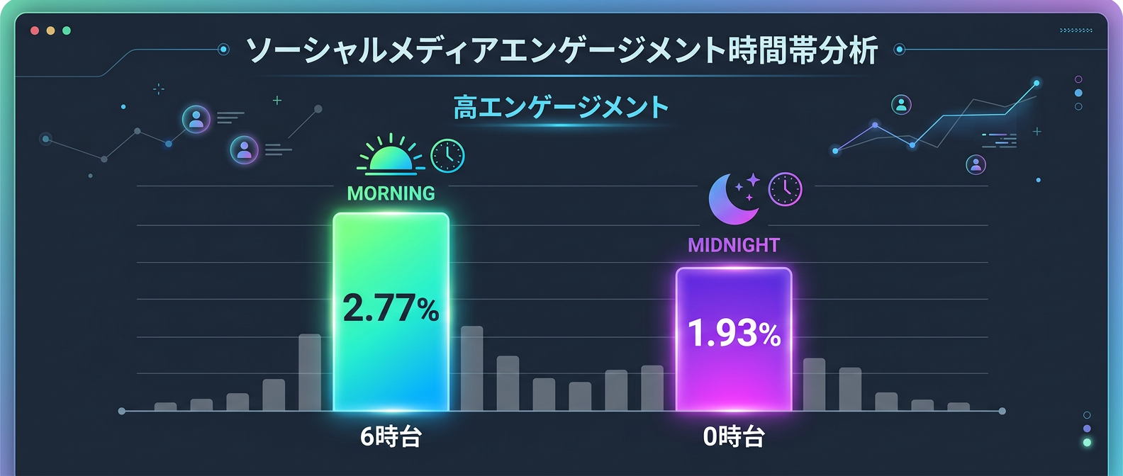 Threads/Xにおける高エンゲージメント時間帯