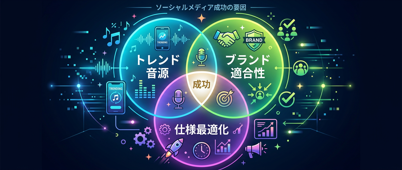 バズを生むための3要素の掛け合わせ