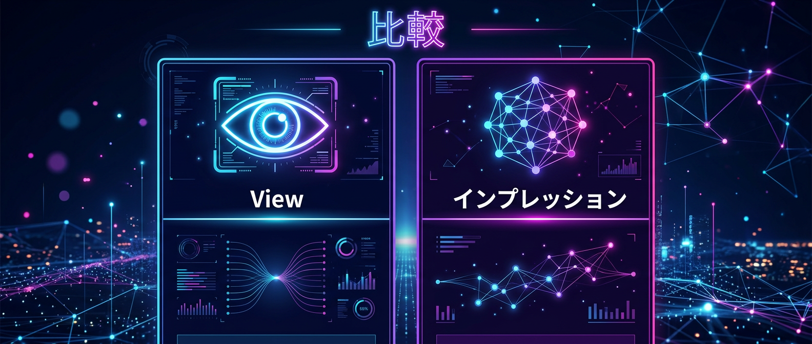 View（表示回数）とインプレッションの違い