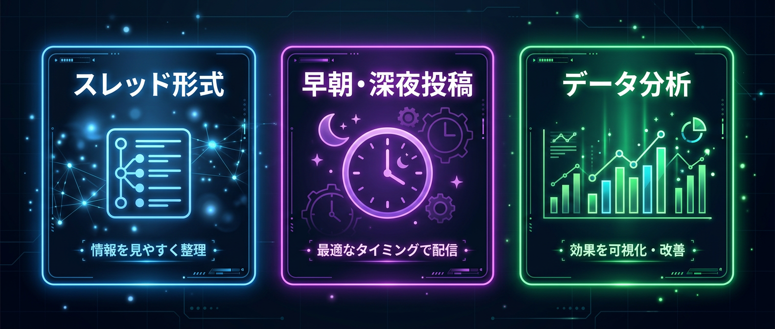 X攻略に必須の3つの戦略要素