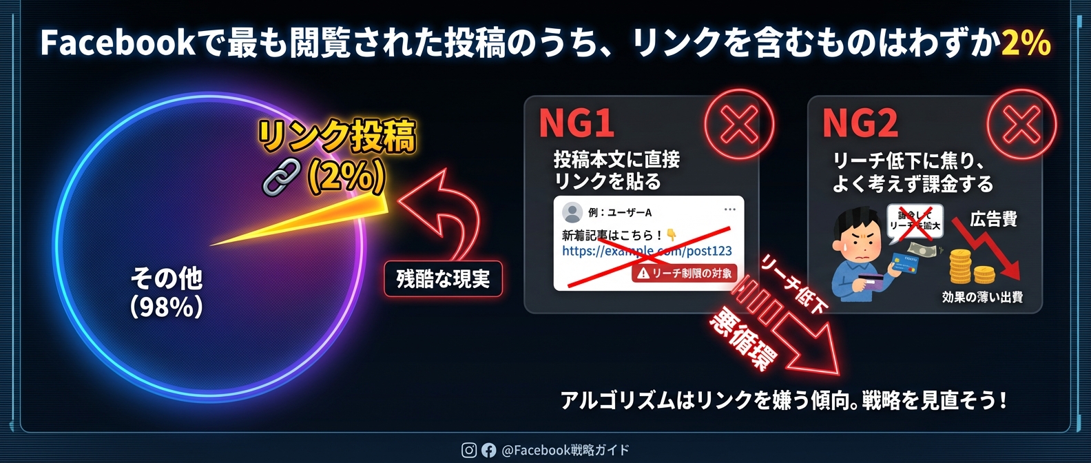 Facebookリンク制限の統計データ