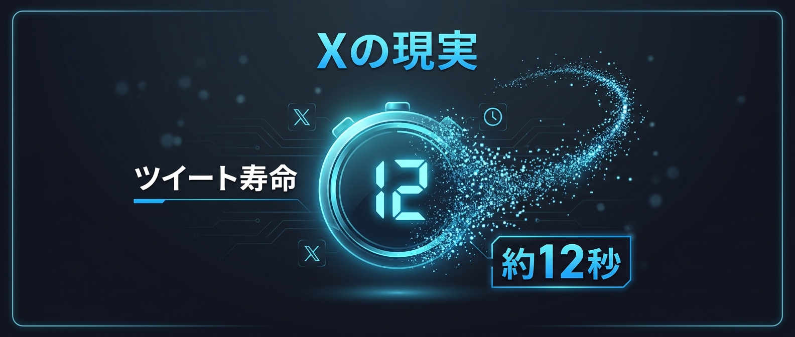1回の投稿に賭けるのが無謀な理由：ツイート寿命はわずか12秒