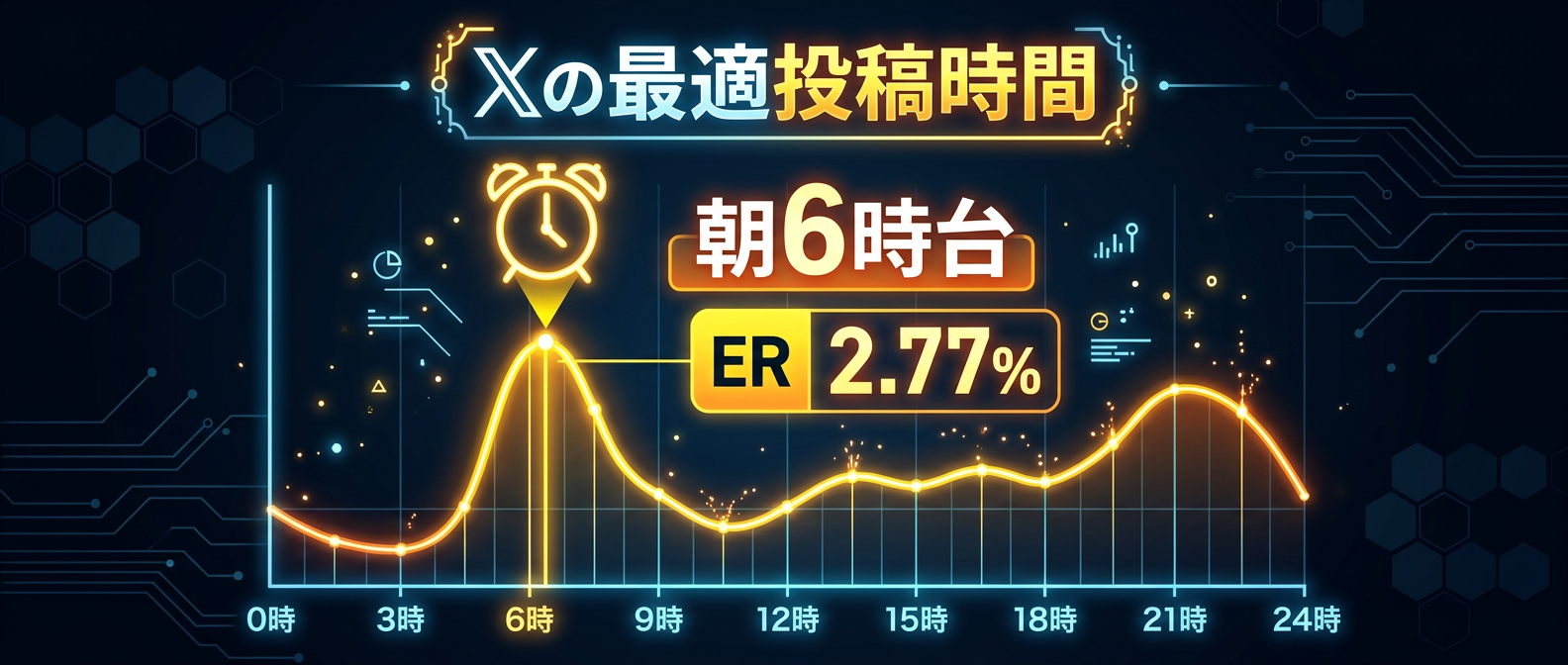 実ユーザーがアクティブになる最適な投稿時間帯