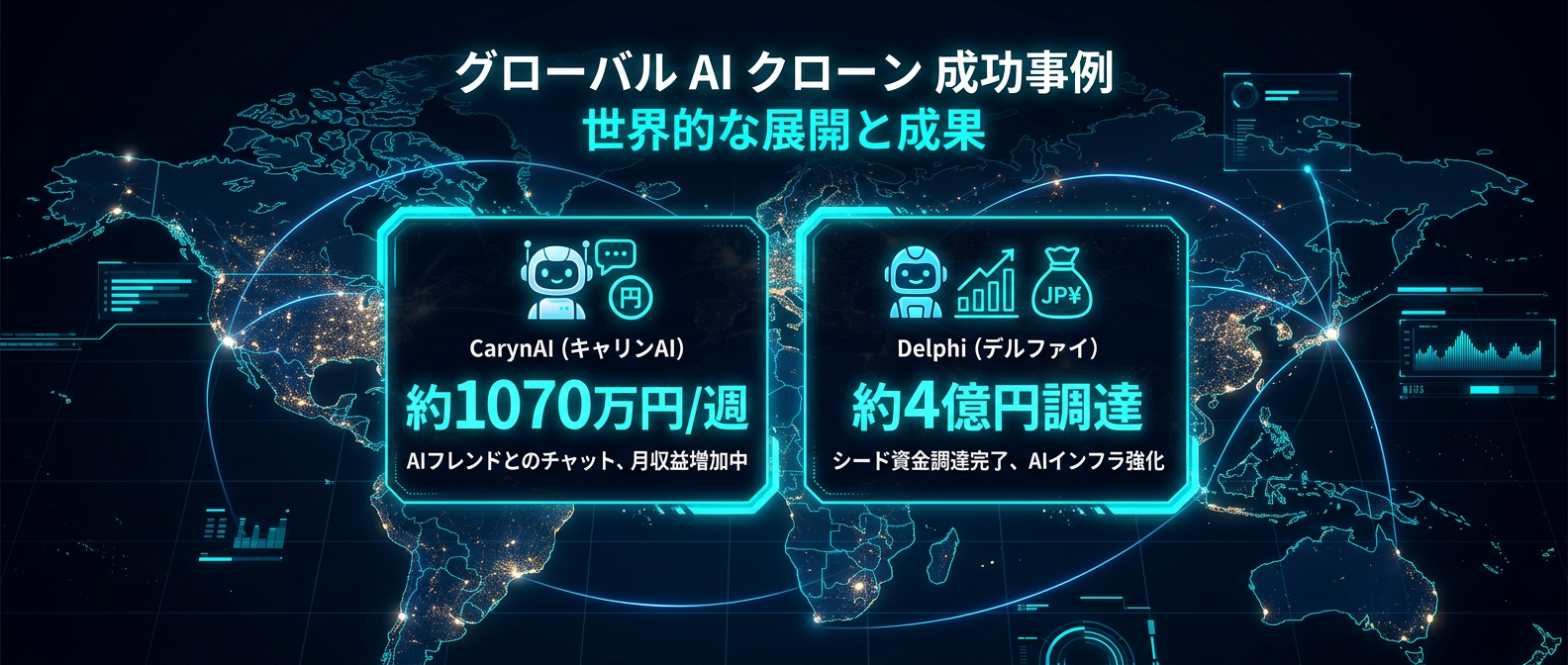 世界で爆発するAIクローンビジネスの先行事例