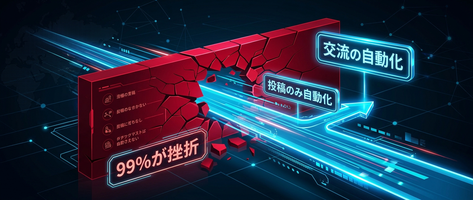 99%が陥る「交流の非効率」という壁と、その突破口