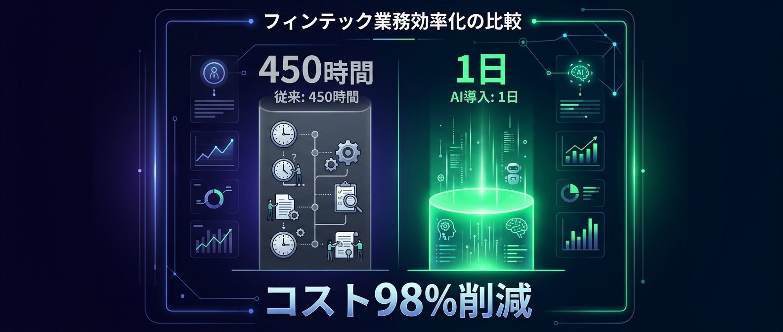 AI導入による圧倒的な時間とコストの圧縮